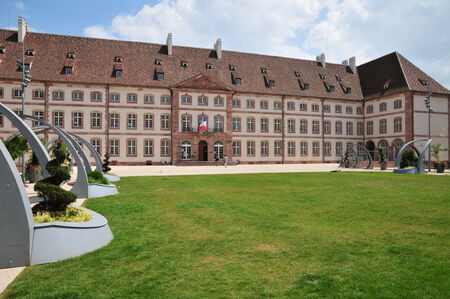 France, the old hospital of Colmar in Alsaceのeditorial素材