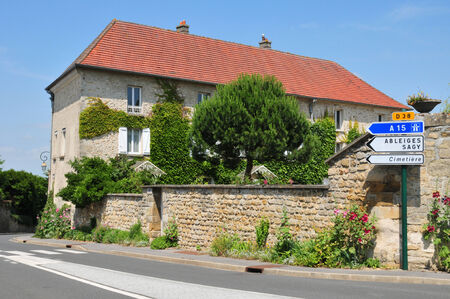 Ile de France, the picturesque village of Courdimanche のeditorial素材