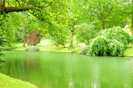 Ile de France, the Meissonnier park in Poissyの写真素材
