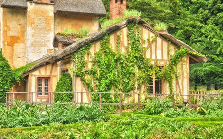 Ile de France, the Marie Antoinette estate in the parc of Versailles Palaceのeditorial素材