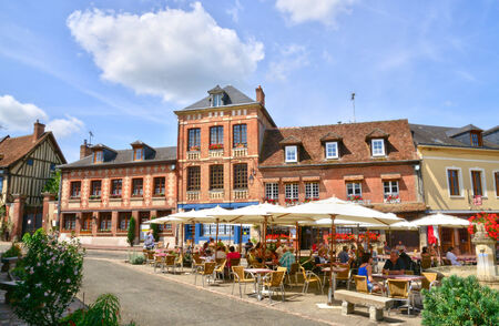 France, the picturesque city of Lyons la Foretのeditorial素材
