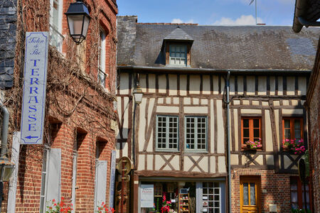 France, the picturesque city of Lyons la Foretのeditorial素材