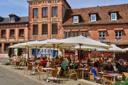 France, the picturesque city of Lyons la Foretのeditorial素材