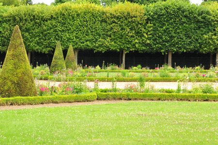 Ile de France, the Marie Antoinette estate in the parc of Versailles Palaceの写真素材