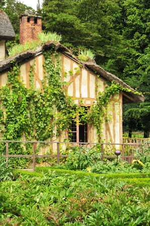 Ile de France, the Marie Antoinette estate in the parc of Versailles Palaceのeditorial素材
