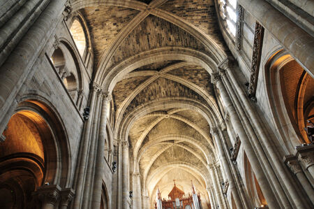 France, collegiate church of Poissy in Les Yvelinesのeditorial素材