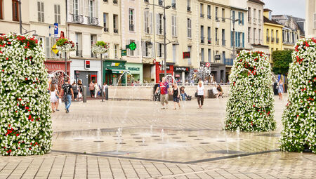 Ile de France, the picturesque city of Saint Germain en Layeのeditorial素材