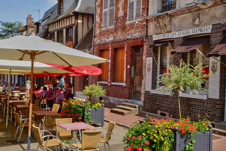 France, the picturesque city of Lyons la Foretのeditorial素材