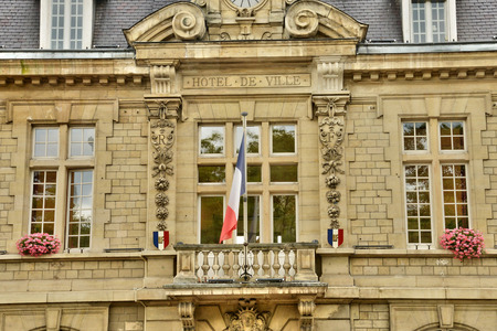 Ile de France, the picturesque city hall of Conflans Sainte Honorine 
の写真素材