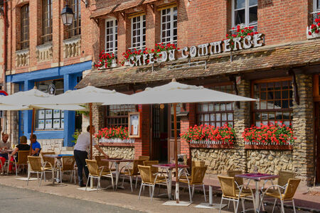 France, the picturesque city of Lyons la Foretのeditorial素材