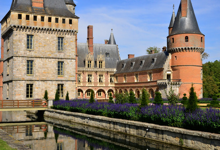 France, the picturesque castle of Maintenon in Eure et Loir のeditorial素材