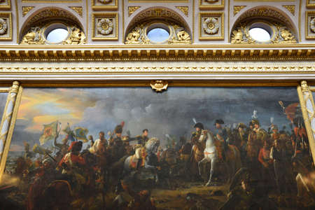 France, the battles gallery in Versailles Palace in Ile de France