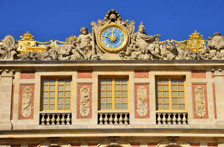 France, the marble courtyard of Versailles Palace in Ile de Franceのeditorial素材