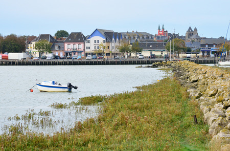 France, the picturesque seaside of Le Crotoy in Sommeのeditorial素材
