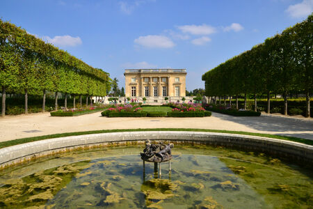 France, the Petit Trianon in the parc of Versailles Palaceのeditorial素材