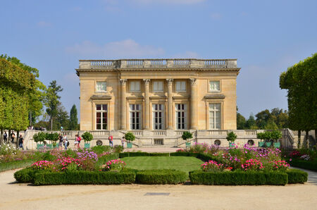 France, the Petit Trianon in the parc of Versailles Palaceのeditorial素材