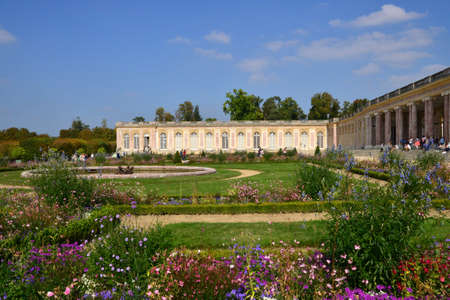 France, the Marie Antoinette estate in the parc of Versailles Palaceのeditorial素材