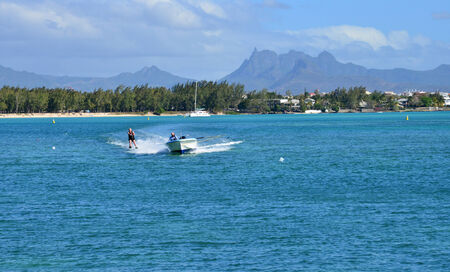 Africa, the picturesque area of  La Pointe aux Canonniers in Mauritius Republicのeditorial素材