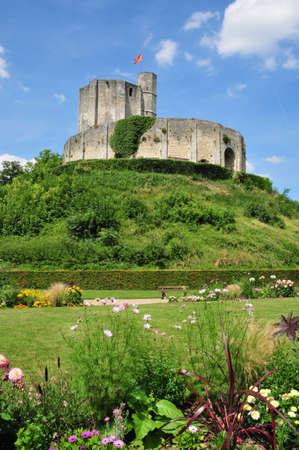 France, the historical castle of Gisors in Normandieのeditorial素材