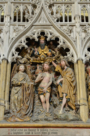 France, the cathedral of Amiens in Sommeのeditorial素材