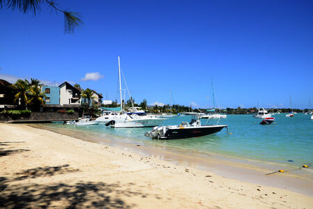 Africa, the great bay coast in Mauritius Islandのeditorial素材