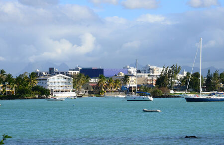 Africa, the great bay coast in Mauritius Islandのeditorial素材