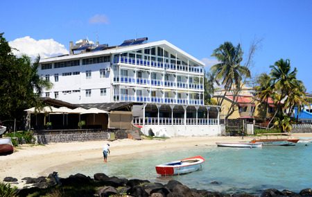Africa, the great bay coast in Mauritius Islandのeditorial素材