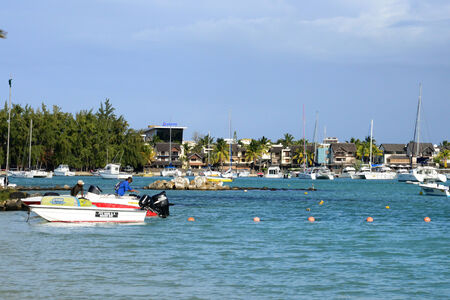 Africa, the great bay coast in Mauritius Islandのeditorial素材