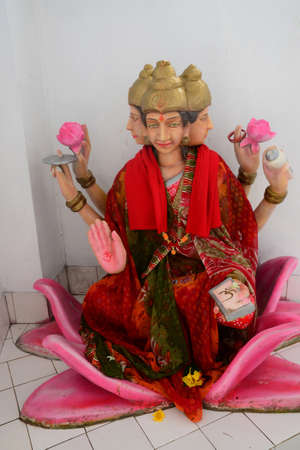 Mauritius, the picturesque village hindu temple of Flacqの写真素材