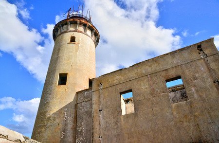 Mauritius, the picturesque lighthouse island in Mahebourg aeraの写真素材