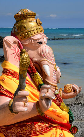 Africa, the picturesque area of La Pointe Aux Canonniers in Mauritiusの写真素材