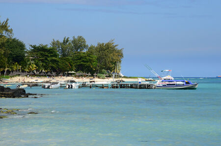 Africa, the picturesque area of La Pointe Aux Canonniers in Mauritiusのeditorial素材