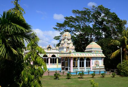 Mauritius, the picturesque hindu temple of Pereybereの写真素材