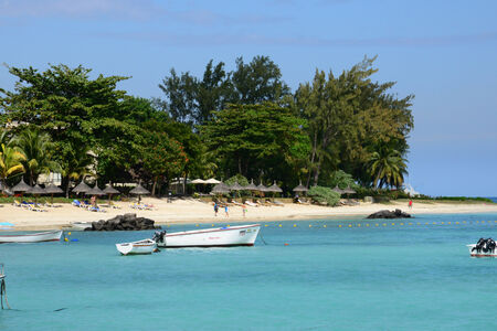 Africa, the picturesque area of La Pointe Aux Canonniers in Mauritiusのeditorial素材