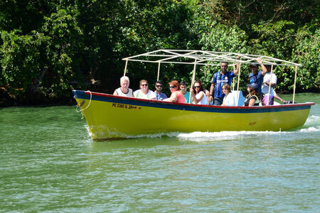 Africa, the picturesque aera of Blue Bay near Mahebourg