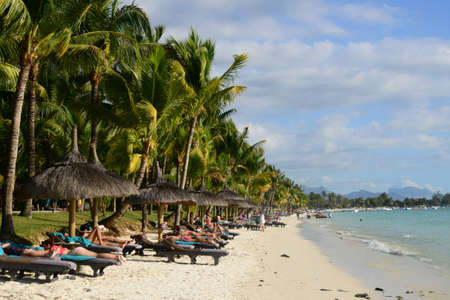 Africa, the picturesque area of La Pointe Aux Canonniers in Mauritiusのeditorial素材