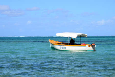 Africa, the picturesque aera of Blue Bay near Mahebourgのeditorial素材