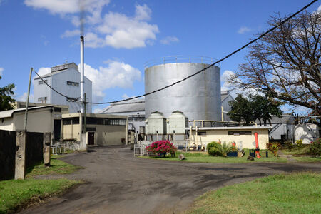 Africa, rhum distillery in village of Pamplemousses in Mauritiusのeditorial素材