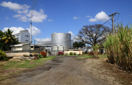 Africa, rhum distillery in village of Pamplemousses in Mauritiusのeditorial素材