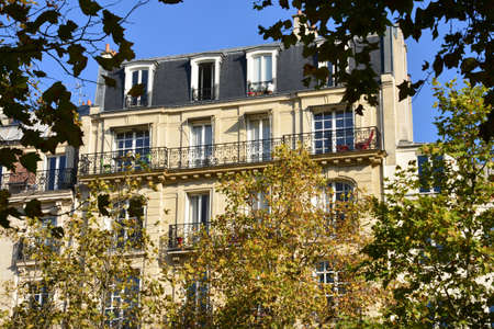 France, picturesque building in the city of Parisのeditorial素材