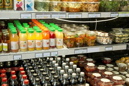 France, beverage bottles in a shop in de Gaulle airportのeditorial素材