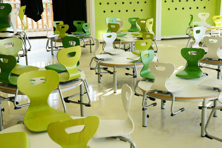 Ile de France, a school canteen in les Mureauxのeditorial素材