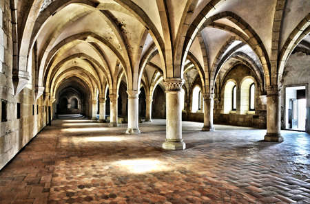 Portugal , the historical and pisturesque  Alcobaca monasteryのeditorial素材