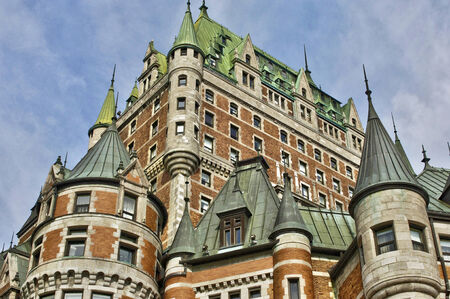 Canada, Le Chateau Frontenac in the city of Quebecのeditorial素材