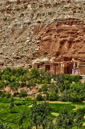 Morocco, a picturesque small village in the region of Marrakesh