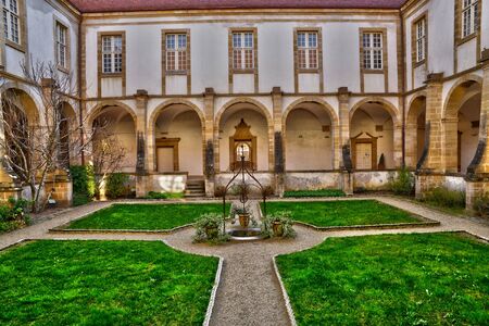 Bourgogne, the picturesque basilica of Paray le Monial in Saone et Loireのeditorial素材