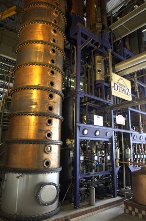 France, the Depaz rum distillery in Saint Pierre in Martiniqueの写真素材