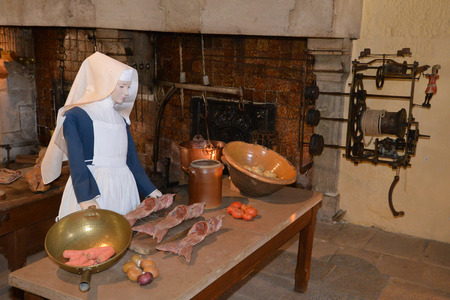 France, the old and picturesque hospices of Beauneのeditorial素材