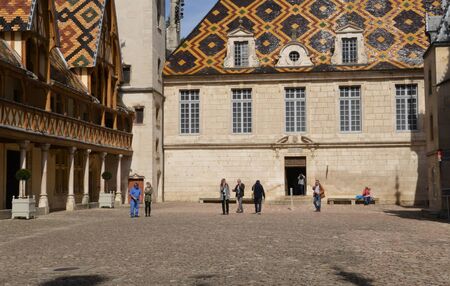 France, the old and hospices of Beauneのeditorial素材