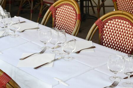 France, restaurant in the old and picturesque city of Beaune
